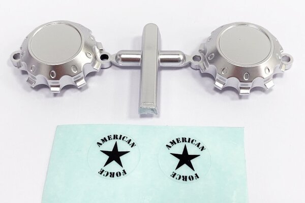 CEN Racing American Force H01 Contra Wheel Cap Silver with Decal