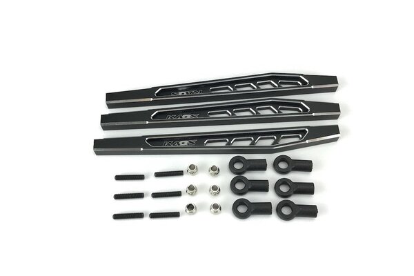 CEN Racing Rear Upper & Lower Suspension Links (117mm, CNC Aluminum, Bl