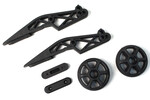 CEN Racing Reeper Wheelie Bar Plastic Parts(Bracket 2pcs,Wheel 2pcs)