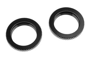 Corally (Team Corally) Shock Body Spring Adjuster Nut - Aluminum - 2 pcs: SBX410