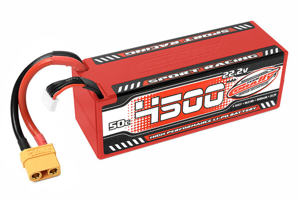Corally (Team Corally) 4500mAh 22.2v 6S 50C Hardcase Sport Racing LiPo Battery with