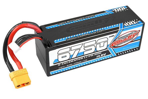 Corally (Team Corally) 6750mAh 14.8v 4S 100C X-Celerated Hardcase Lipo