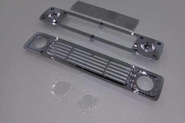 Cross RC KR4 Round Headlight Grill Chrome