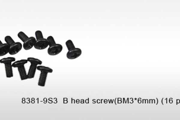 DHK Hobby B Head Screw (3x6mm) (16)