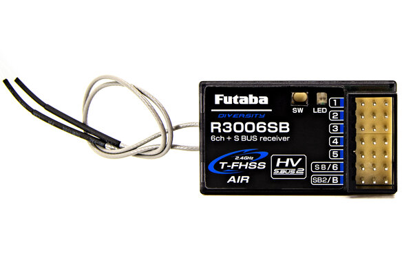 Futaba R3006SB 2.4GHz T-FHSS S.Bus 6-Channel Receiver