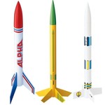 Estes Rockets EST1753  AVG Bulk Pack of 12 Model Rockets, E2X (Alpha, Viking,