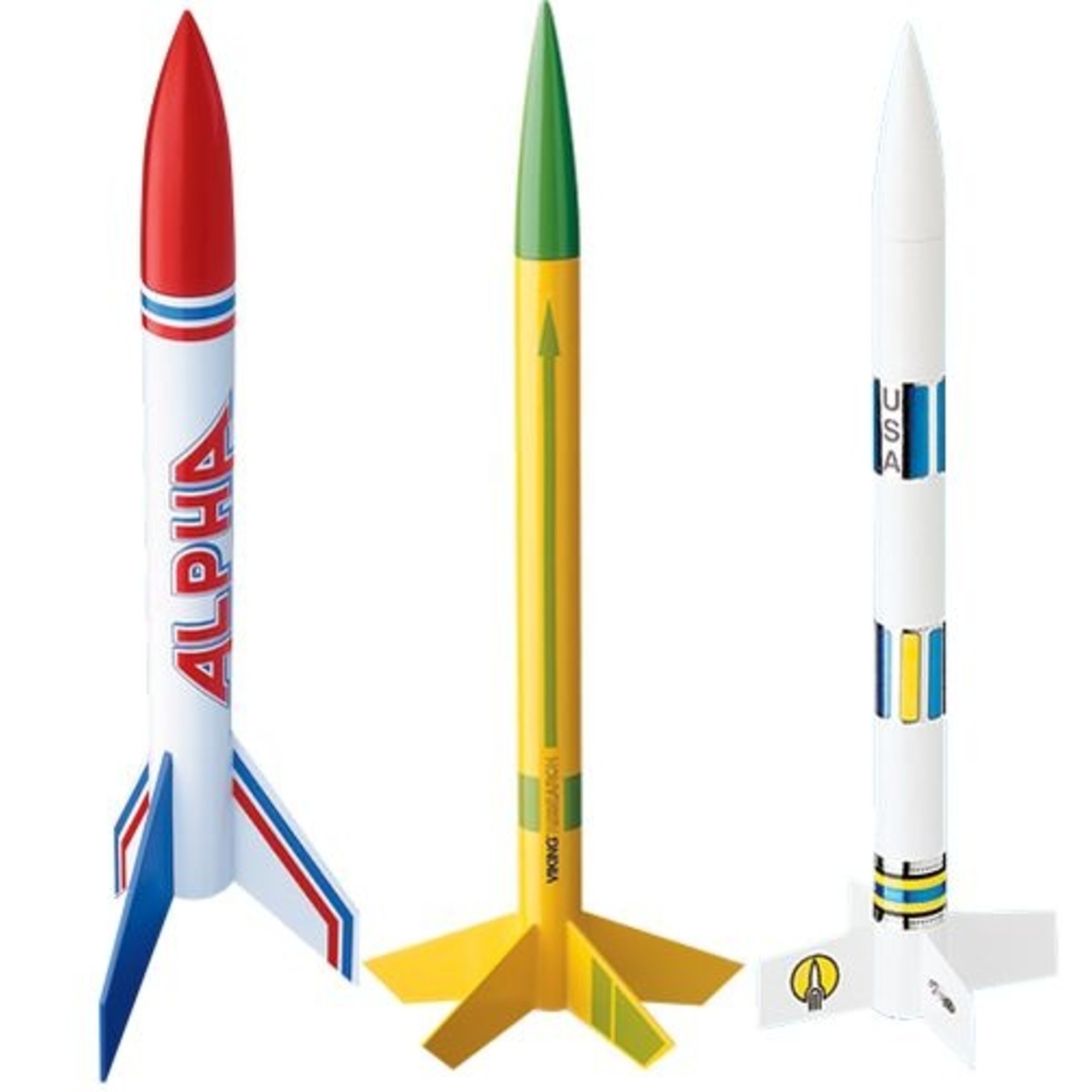 Estes Rockets EST1753  AVG Bulk Pack of 12 Model Rockets, E2X (Alpha, Viking,
