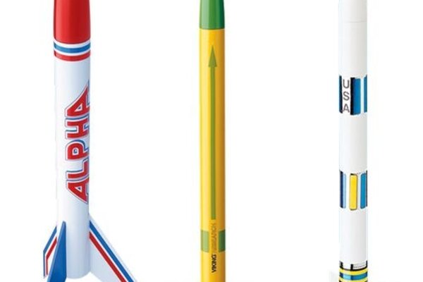 Estes Rockets EST1753  AVG Bulk Pack of 12 Model Rockets, E2X (Alpha, Viking,