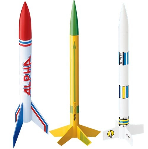 Estes Rockets EST1753 AVG Bulk Pack of 12 Model Rockets, E2X (Alpha
