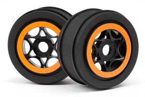 HPI Racing AH-64 Wheel Black/Orange (42X83mm/2pcs)