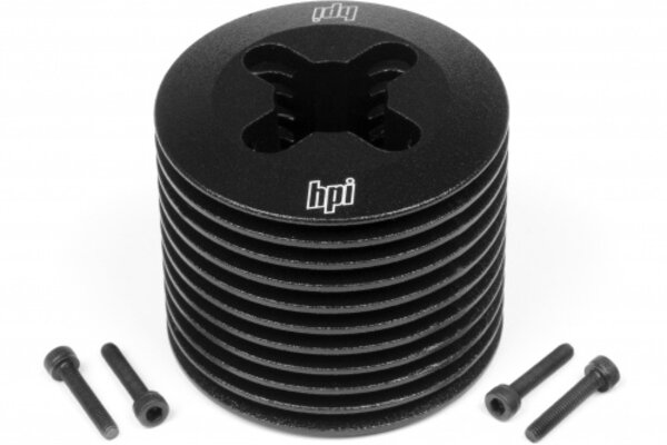 HPI Racing Aluminum Heatsink Head (Black/F3.5)