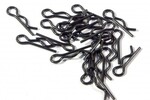 HPI Racing Body Clip (6mm/Black/20pcs)