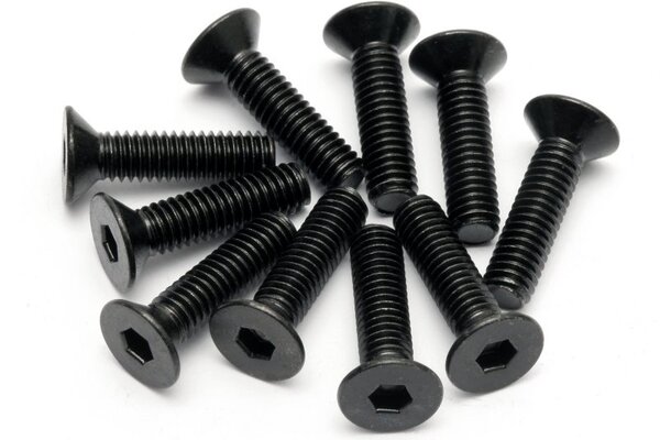 HPI Racing Flat Head Screw M4X15mm (Hex Socket/10pcs)