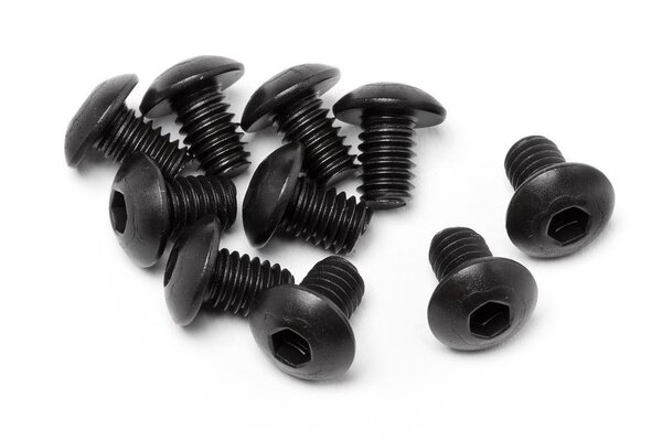 HPI Racing Button Head Screw M4X6mm (Hex Socket/10pcs)