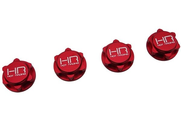 Hot Racing 17mm Serrated Close End Dirt Shield Wheel Nuts, for Arrma