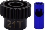Hot Racing 21T, 0.6 Module Steel Pinion Gear, for 5mm/1/8in Motor Shaf
