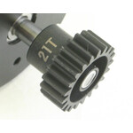 Hot Racing Steel Pinion Gear, 21 Tooth, 32 Pitch, 5mm Bore