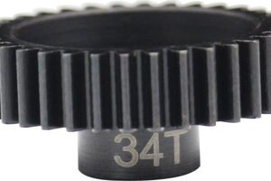 Hot Racing 34T Steel 32p Pinion Gear 5mm Bore