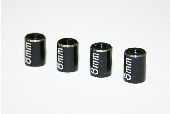 Hot Racing Aluminum Standoff Post Link 6X8mm, w/ M3 Threads