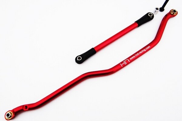 Hot Racing Red Aluminum Fixed Link Steering Rod, Axial Wraith,