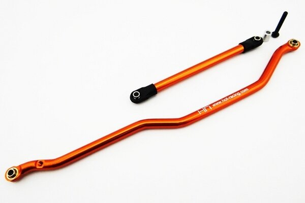 Hot Racing Orange Aluminum Fixed Link Steering Rod, Axial Wraith,