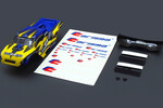 CARISMA GT24TR Painted and Decorated Truggy Body (Yellow / Blue)