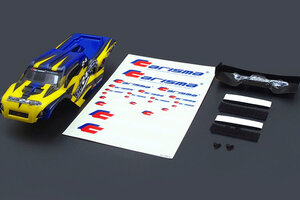 CARISMA GT24TR Painted and Decorated Truggy Body (Yellow / Blue)