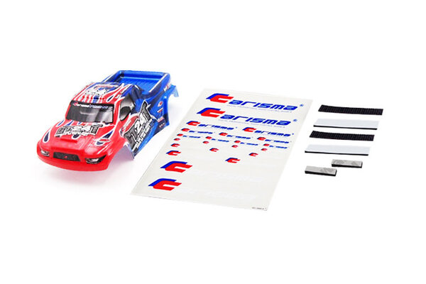 CARISMA GT24MT Truck Body Painted and Decorated ( Red / Blue)