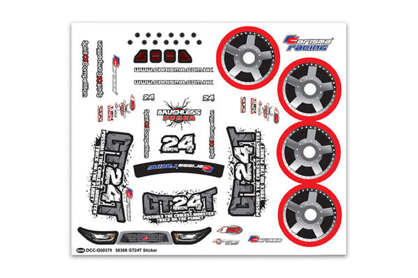 CARISMA GT24MT Sticker Sheet