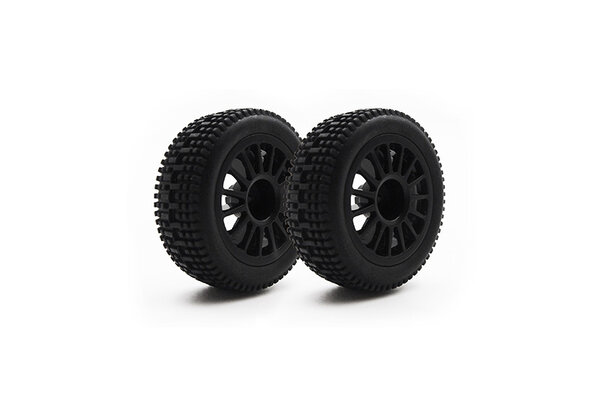 CARISMA GT24 i20 Rear Wheel/Tire Set (pr.)
