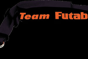 Futaba Team Futaba Strap, Black & Orange Neck Strap