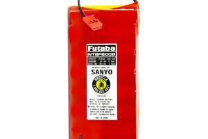 Futaba 9.6V 600mAh NiCd Transmitter Battery, Flat Pack