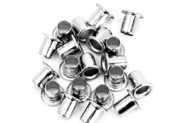 Futaba Nickel Plated Servo Bushing Eyelets, 20-Pack