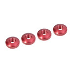 Corally (Team Corally) Aluminum Body Mount Cambered Nuts - 4 pcs