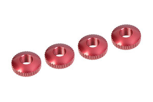 Corally (Team Corally) Aluminum Body Mount Cambered Nuts - 4 pcs