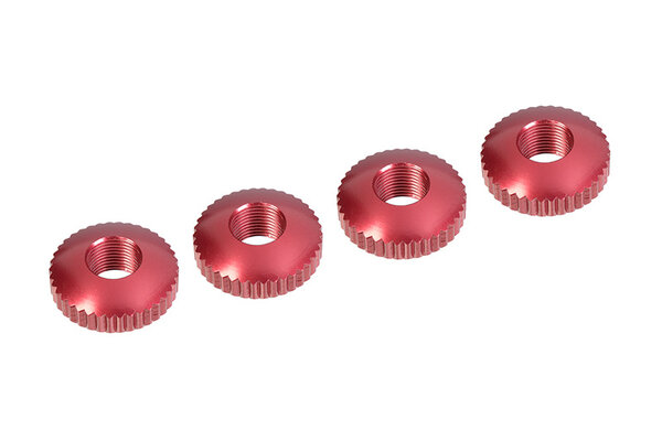 Corally (Team Corally) Aluminum Body Mount Cambered Nuts - 4 pcs