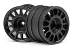 HPI Racing WR8 Rally Off-Road Wheel Black (48X33mm/2pcs)