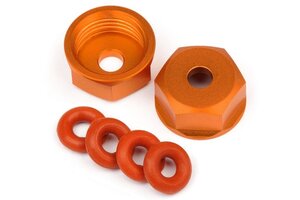 HPI Racing Aluminum Bottom Shock Cap (Orange/2pcs) Savage XS