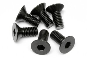 HPI Racing Flat Head Screw M6X14mm (Hex Socket/6pcs)