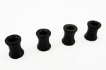 Hot Racing HRARSSLF117X   Black Steel M4 Wheel Barrel Nut Fastener