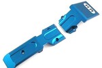 Hot Racing Aluminum Front Skid Plate (Blue), for Traxxas Revo