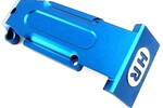 Hot Racing Aluminum Rear Skid Plate (Blue)