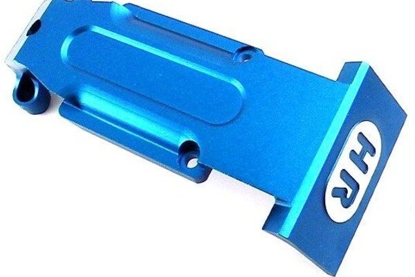 Hot Racing Aluminum Rear Skid Plate (Blue)