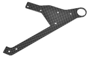 Corally (Team Corally) Wheelie Bar Plate - Graphite - 1 pc