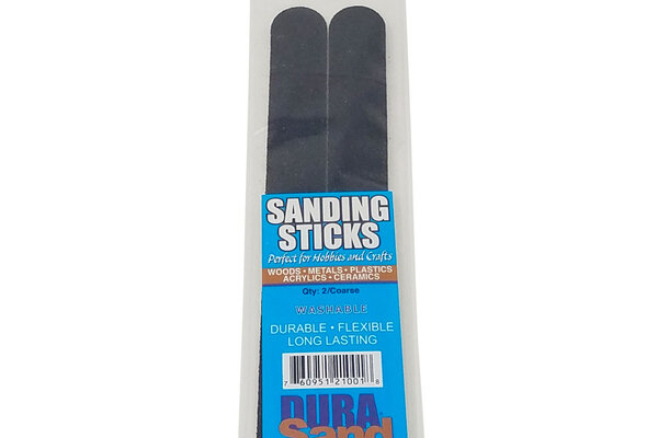 Durasand Sanding Sticks, 2 Pieces Bagged, 100/180 Black