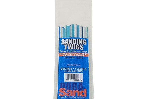Durasand Sanding Twigs, 20 Pieces Bagged, 120/240 Blue
