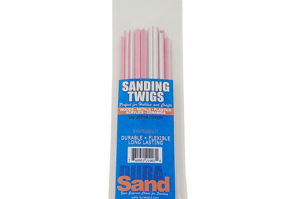 Durasand Sanding Twigs, 20 Pieces Bagged, 280/320 Pink