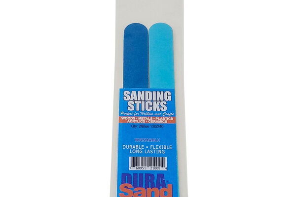 Durasand Sanding Sticks, 2 Pieces Bagged, 120/240 Blue