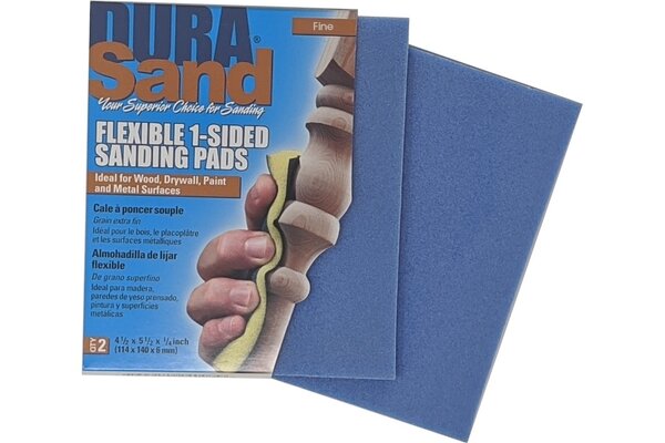 Durasand Blue High Flex Sanding Pads, 2pcs, Fine - 240 Grit