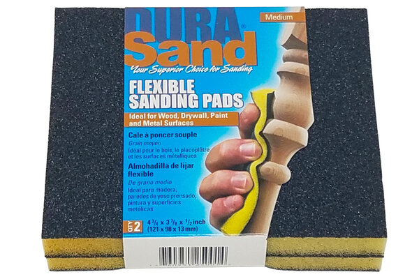 Durasand 2-Sided Black Sanding Pads, 2pcs, Medium - 100 Grit
